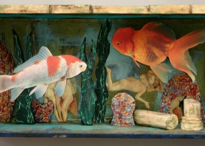 Atlantis Found in a Fishbowl mixed media