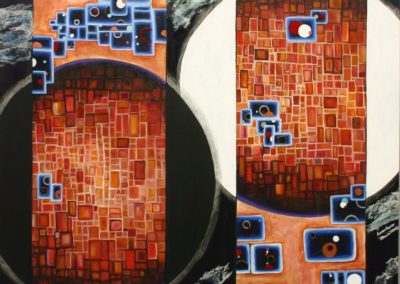 Double Eclipse acrylic