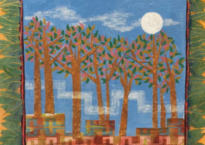 Moonglow 1 painting collage