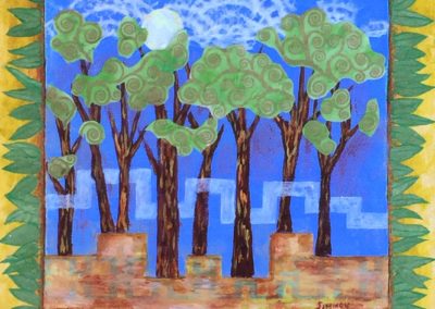 Moonglow 2 painting collage