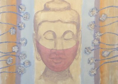 coronavirus painting collage